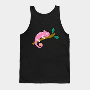 Beautiful pink chameleon Tank Top